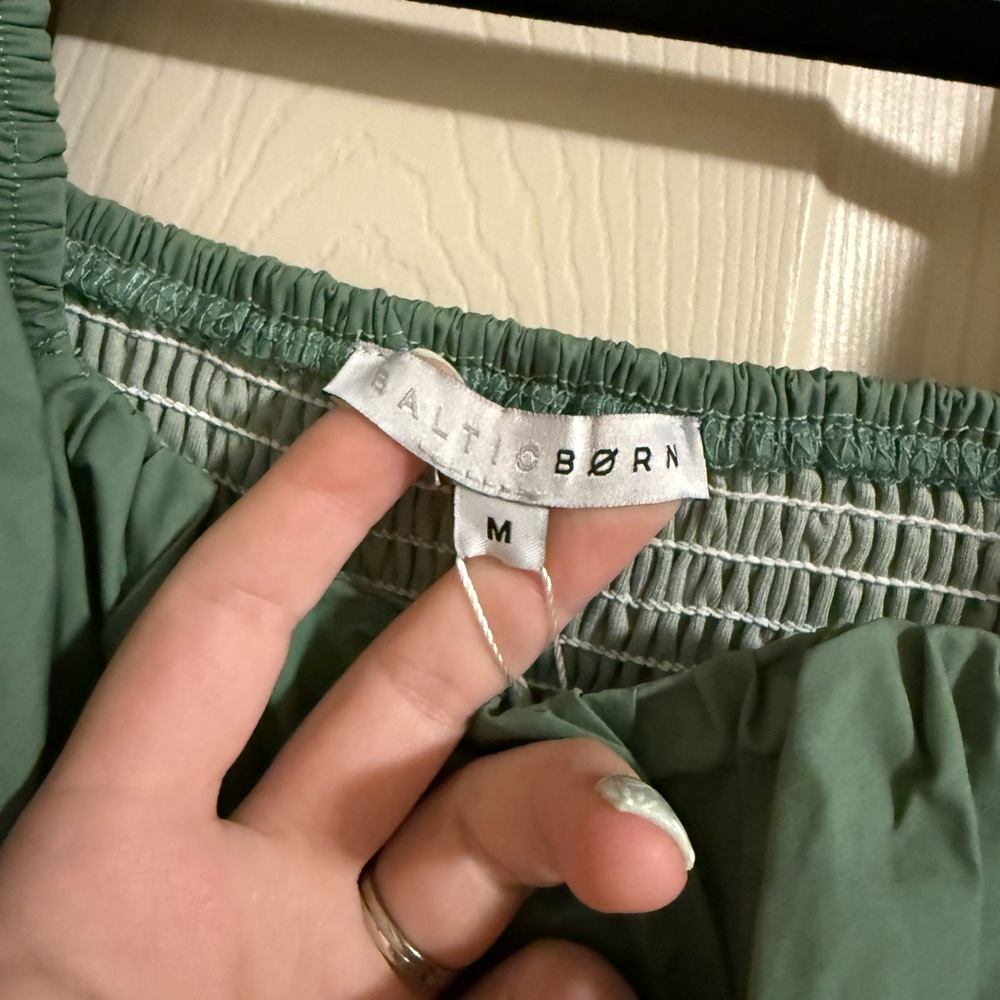 Baltic Born Green Tiered Puff Sleeve Sundress - Picture 2 of 4